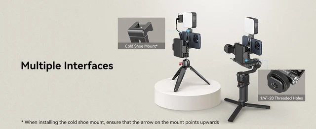Supporto Telefono SmallRig Con Slitta Fredda - Universale Per Smartphone 57-88mm | Compatibile DJI