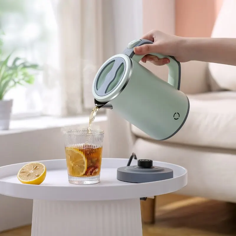 800ML Insulated Electric Kettle 304 Stainless Steel Kettle Reserved Automatic Power Off To Adjust Temperature 600w electric kettle