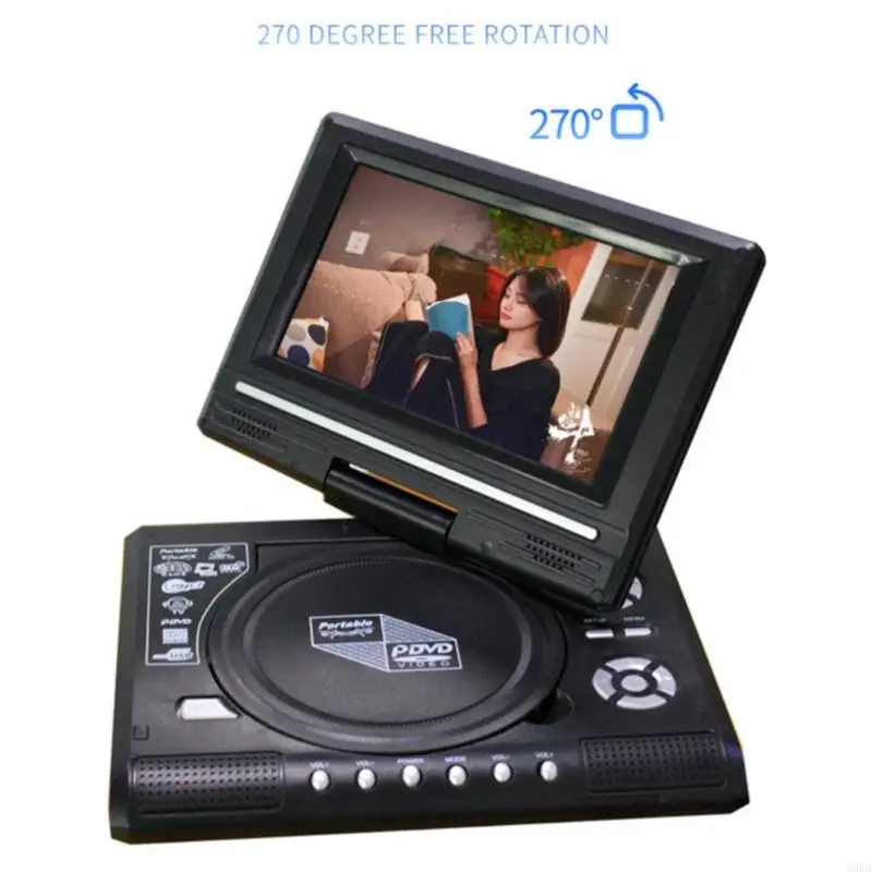 Portable DVD Player 7&ldquo; Screen for