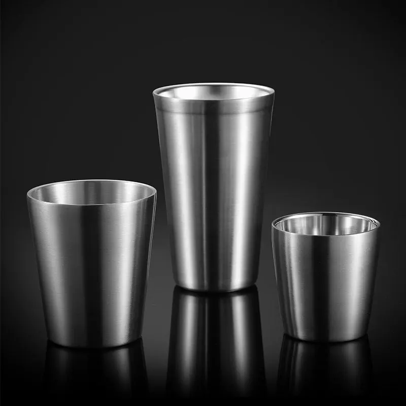 

Korean Beer Cups Stainless Steel Anti-scalding Coffee Tea Milk Tumbler Kids Mugs Household Office Bar Drinkware Drinks Tool