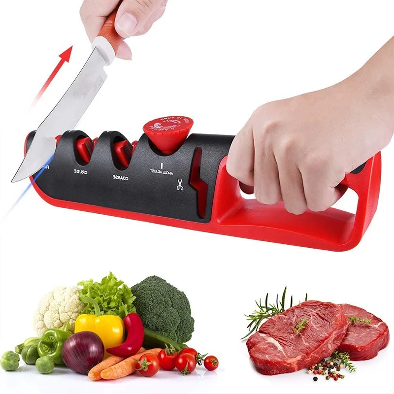 4 in1 Adjustable Angle Knife Sharpener Kitchen Grinding Machine
