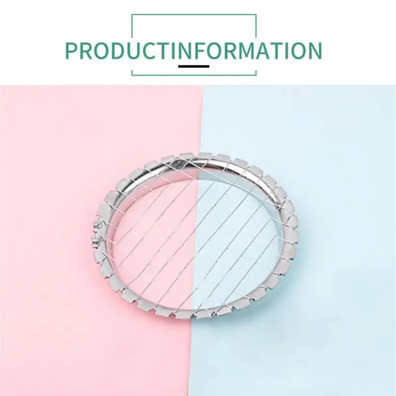 Food Slicer Stainless Steel Egg Slicer Cutter Mesh Grid Vegetable Fruit Chopper For Salad Dessert Potato Cube Grid Cutting Kitchen Gadgets