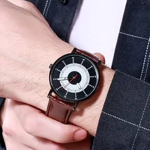 

Creative Ultra-thin Leather Belt Luminous Watches Jewelry Accessories 2021