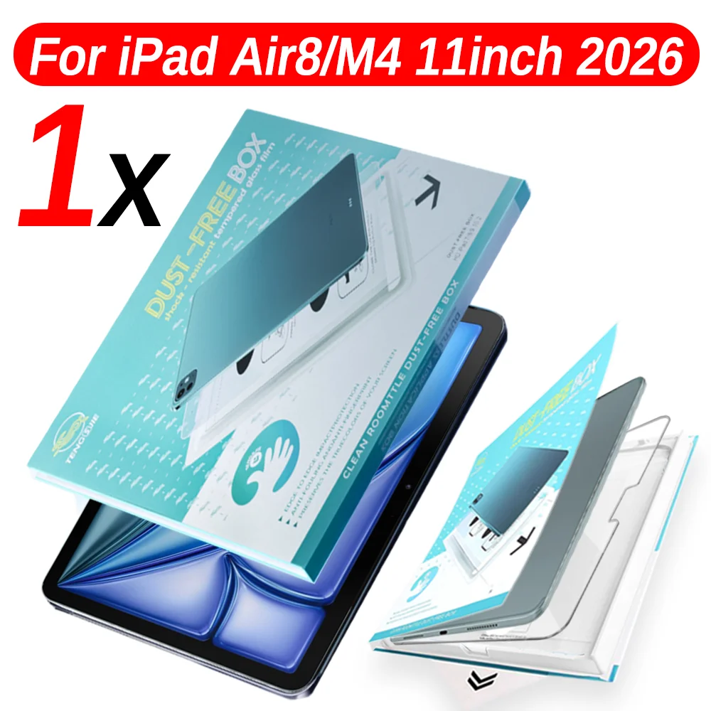 Enhanced Tempered Glass Screen Protector with Easy Installation Kit – Bubble & Dust Free, HD Clear