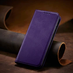 Leather Magnetic Flip Cover Phone Case - Sleek & Durable Protection for Samsung A51 (PURPLE)