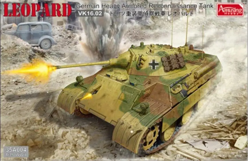 

Amusing Hobby 35A004 1/35 Scale VK16.25 German Heav Armored Reconnaissance Tank Leopard