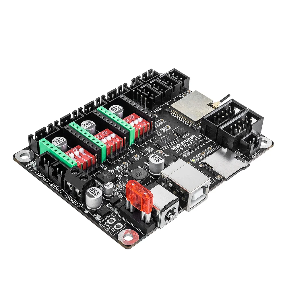 Makerbase 레이저 타각기 마더보드, MKS DLC32 V2.1, 32 비트 제어 보드, 와이파이 TS24, TS35-R 지지대, 20W, 40W 레이저 모듈