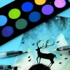 9PCS Watercolor Brush Pens, Refillable Ink and Water Brush Pens for Paints, Artists, Painting, Calligraphy 6