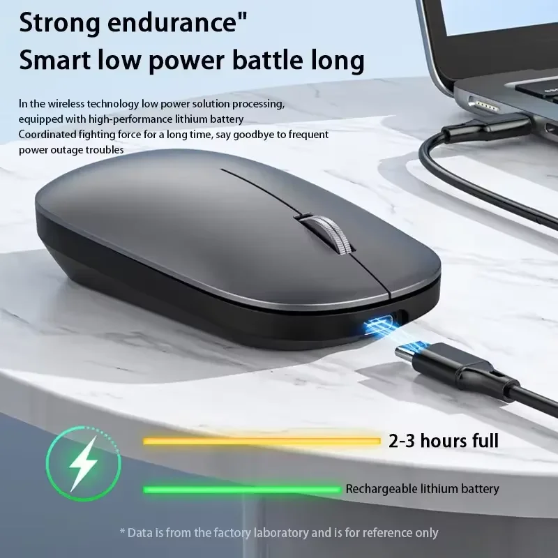2.4Ghz Bluetooth Wireless Mouse Dual Mode Rechargeable Ergonomic Rechargeable Mice Gaming Mouse for PC/Laptop/Macbook