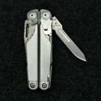1 pcs Adapter No.60 Surgical Blade Stainless Steel Scalpel Handle with Thumb Grip For Leatherman Surge CNC DIY Accessories 2