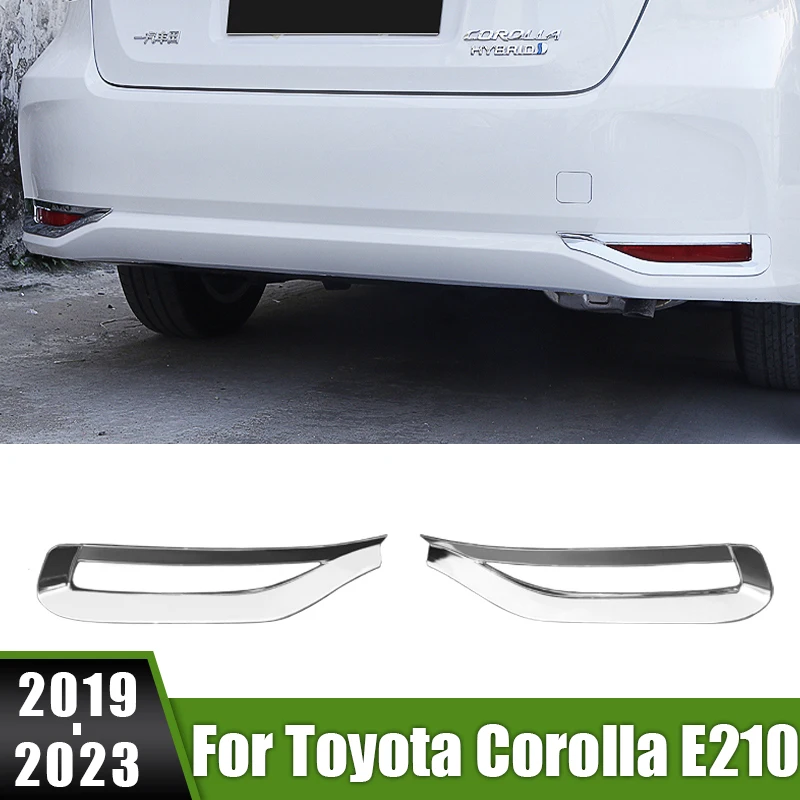 

For Toyota Corolla E210 2019 2020 2021 2022 2023 Hybrid ABS Car Rear Fog Light Cover Trim Tail Foglight Lamp Frame Stickers