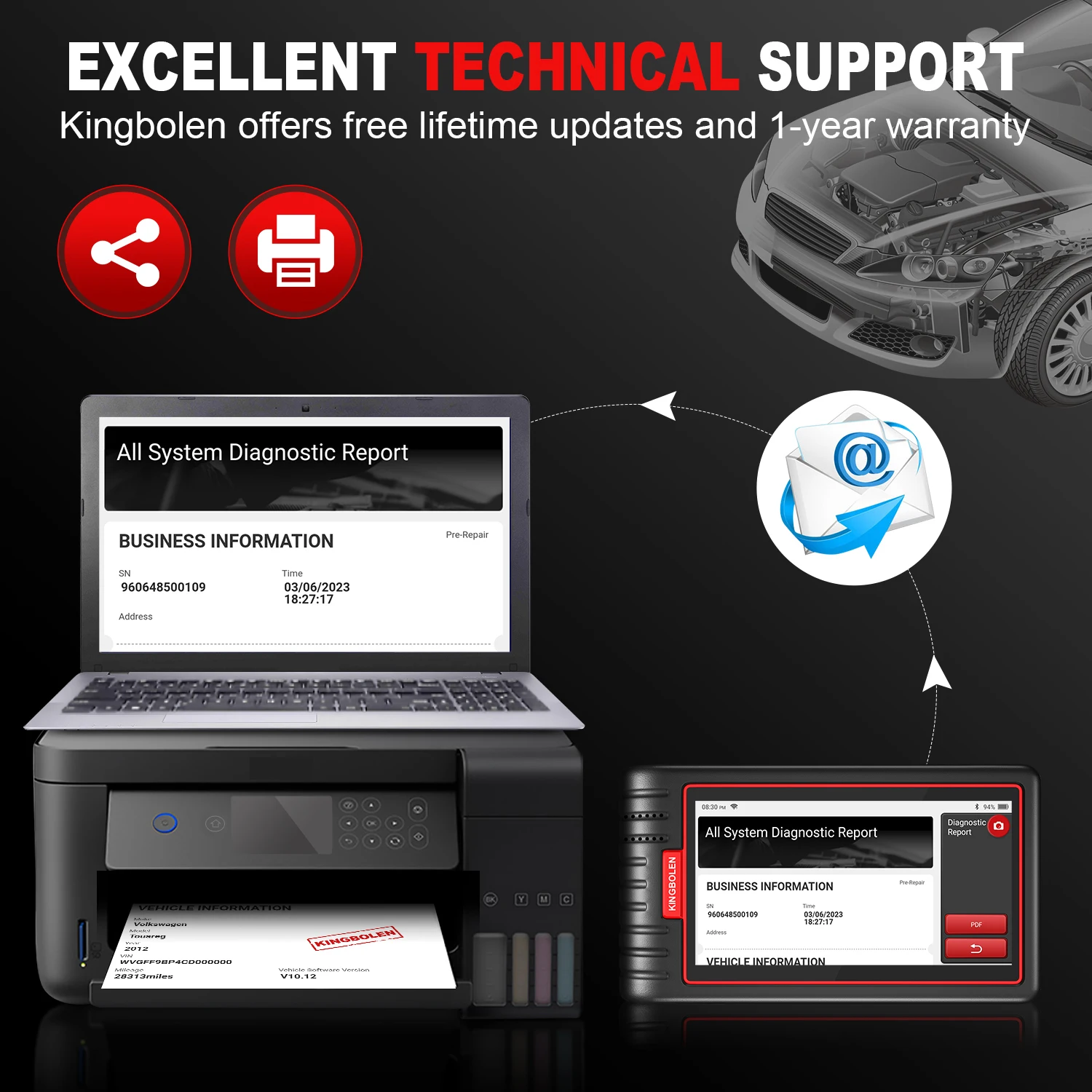 KINGBOLEN S6 Vollsystem-OBD2-Scanner, professionelles Diagnosetool mit 28 Reset-Funktionen, EOBD-Scan-Tool FCA SGW, kostenloses Update – Detail 13