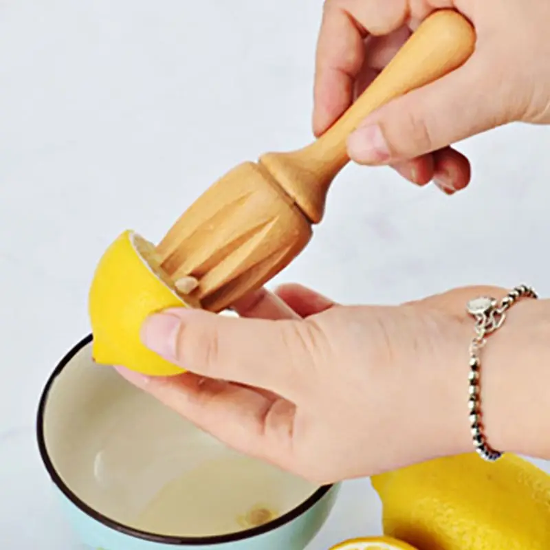 WoodCitrusReamerHandmadeLemonJuicerMadeOfEuropeanHardwoodDIY
