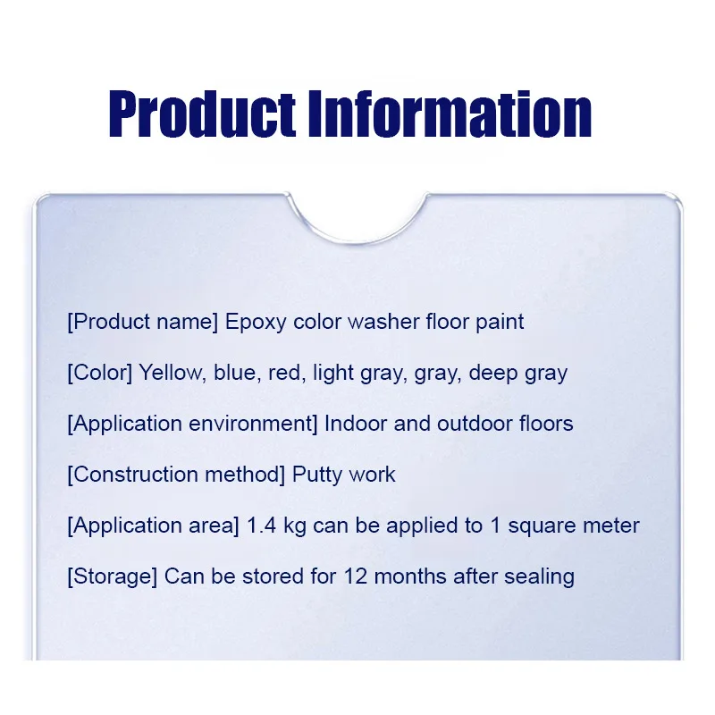 Cement Floor Paint Epoxy Colored Sand Self-Leveling Indoor & Outdoor Wear-Resistant Anti-Slip Natural Marble-Like Coating