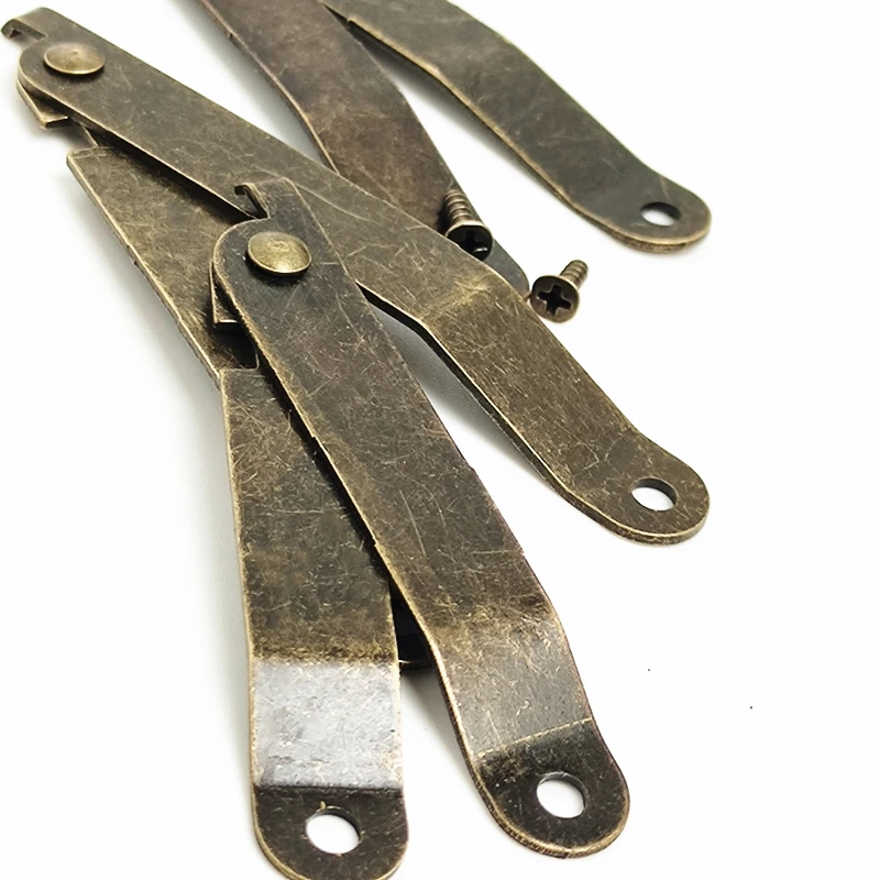 가구 지지 경첩 나무 삼각대, 크기 67mm/82mm/97mm, 골동품 황동 지원, 선물 코너 나무 지지 경첩
