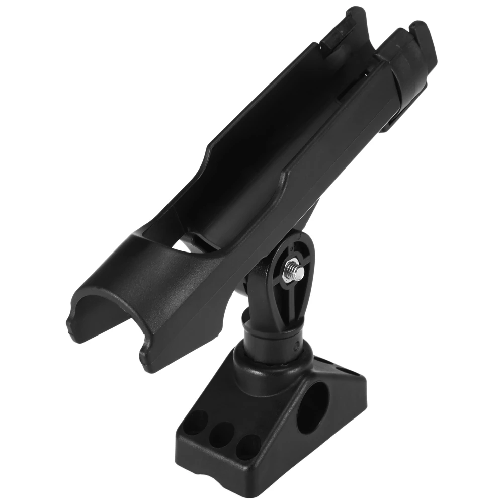 Fishing Rod Holder Fishing Boat Rods Holder Base Stainless Steel 360 Degree Rotatable Adjustable Kayak Fishing Rod Rack Mount Seat Holder