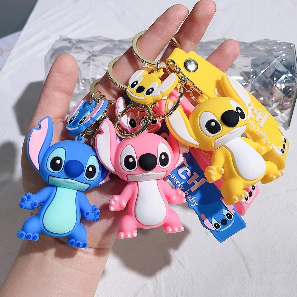 Disney-Porte-clés Stitch Toys pour femme, porte-clés Anime Figure