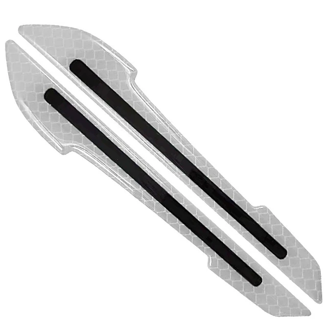 Car door anti-collision strip glow-in-the-dark warning sticker Car rearview mirror body decoration wheel eyebrow reflective stic
