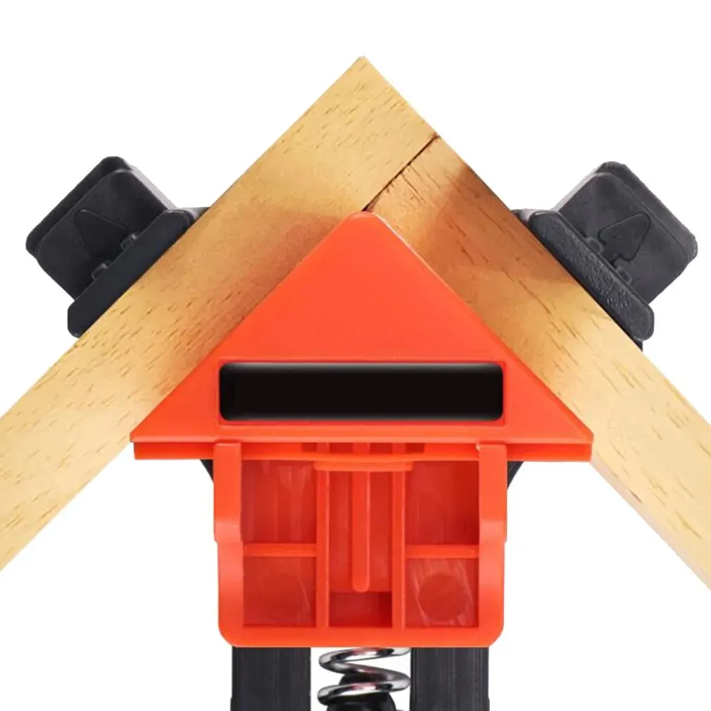 4pcs Portable Right Angle Woodworking Clamp Spring Clamping Woodworking 90 Degree Locator Electric Tool Accessory Set