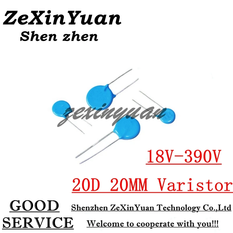 

20 шт. 20 мм варистор 20D180K 20D220K 20D330K 20D470K 20D560K 20D680K 20D820K 20D101K 20D121K 20D151K 20D181K 20D221K 20D391K