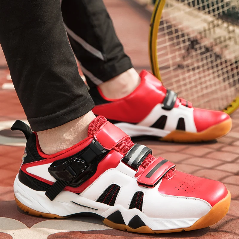 

Professional Tennis Shoes Men Light Weight Badminton Sneakers Breahtable Anti Slip Sport Badminton Shoes Women Tennis Sneakers