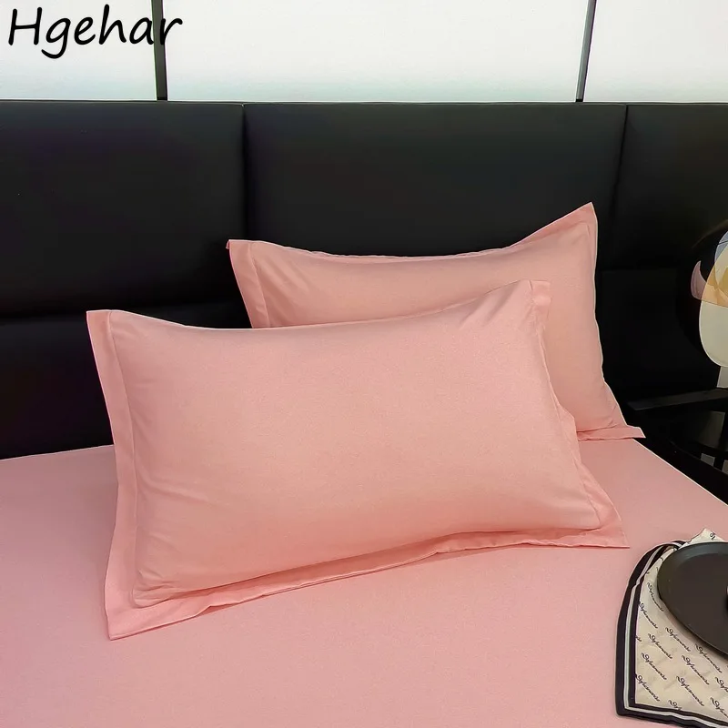 

Однотонная Подушка, 2 шт., простая модная, моющаяся, мягкая, приятная для кожи, дышащая, универсальная, для общежития, студентов, съемные постельные принадлежности