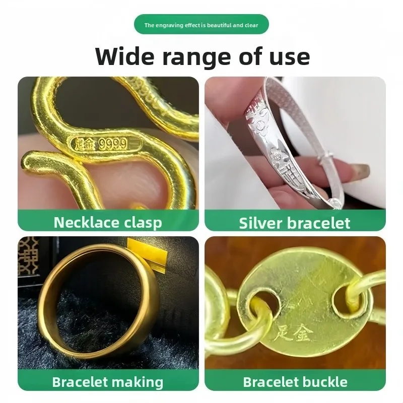 585/750/925/999 금속 스탬프 펀치 세트 - 금 은 보석 동전 제작 마킹 도구