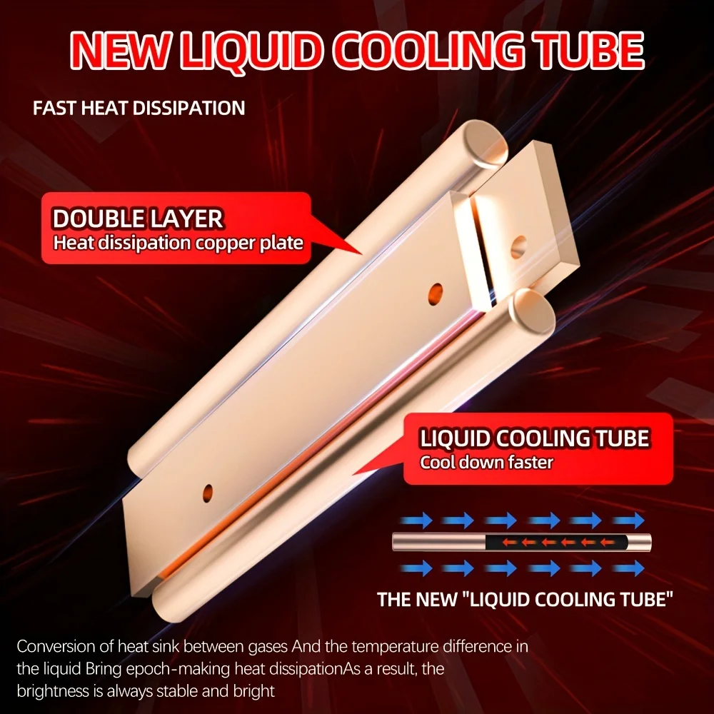 2pcs Bright LED H13 9008 High-Low All in One Bulbs 22000LM High Power 3570 CSP Chip 50000hrs Lifespan Plug-N-Play for Vehicles