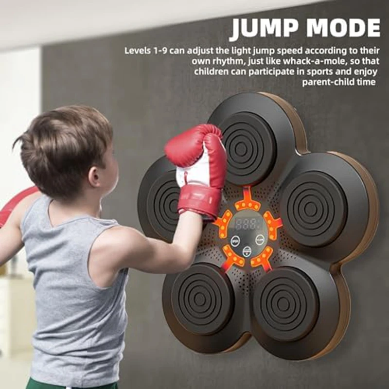 Boxing Traing Machine Wall Mat for Children,Smart Music Boxing Equipment Wall Mounted Punching Training Device,Adult-BLife