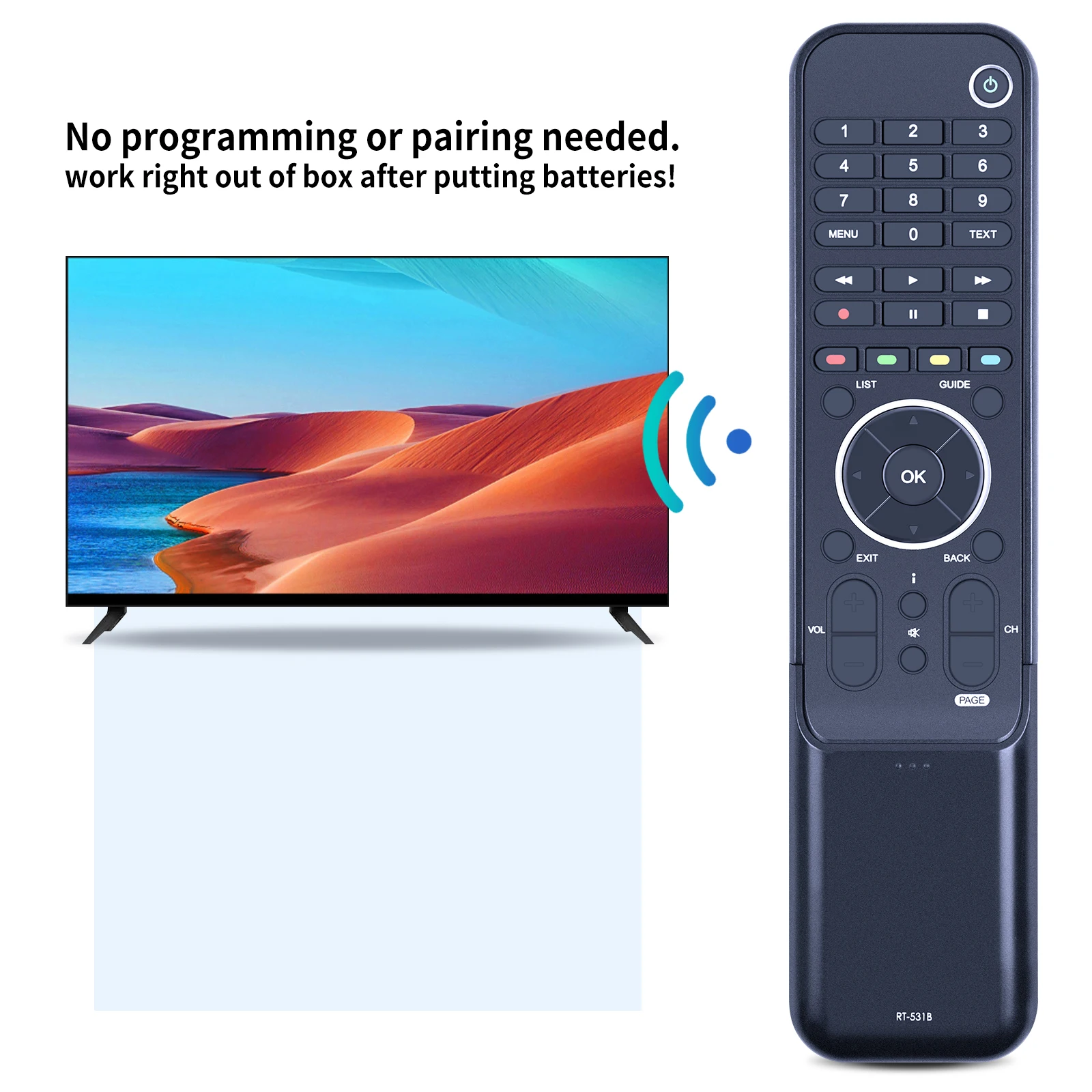 휴맥스 TV 세트 톱 박스 PVR-9150T PVR-9300T PVR9150T PVR9200T PVR9300T 에 적합한 새로운 RT-531B 리모컨