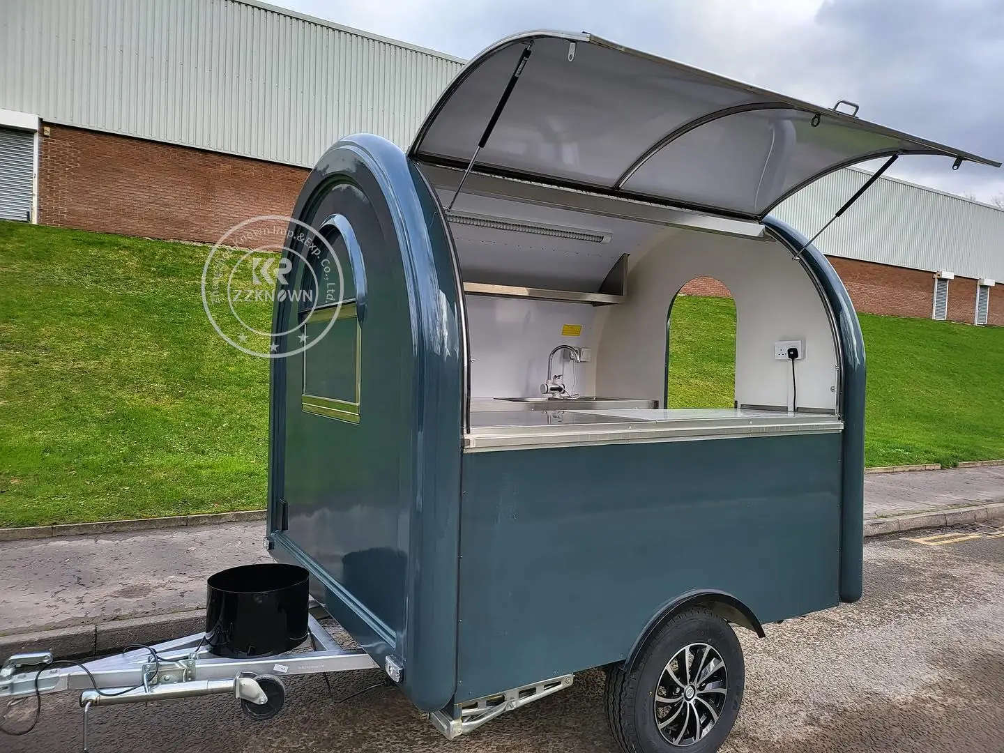 Mobile Food Truck With Full Kitchen Concession Food Trailer Hot Dog Ice Cream Cart With Full Kitchen Us Standards DOT Pizza