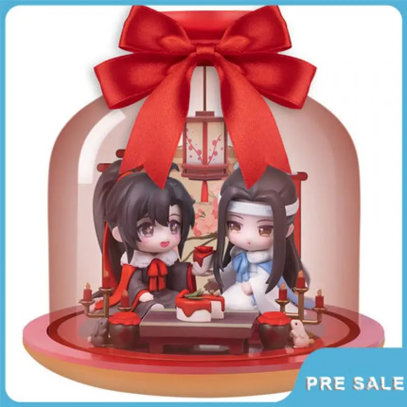 TANSHOW Mo Dao Zu Shi Figure Wei Wuxian LAN Wangji Q Version Mini Anime  Action Figurine Creative Gift Toy 4 Inch Ornaments Exquisite (Wei Ying)