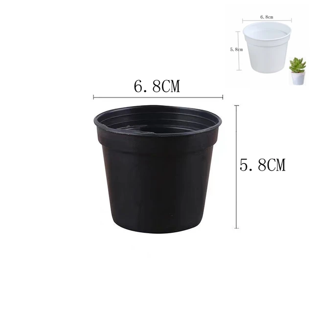 10-50Db Mini Plasztikai Óvoda Növény Termesztése Edények Kerek Virágpohár Tartály Otthoni Virágcserép Kerti Készletek Vetőmagállványokhoz - Image 4