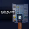 Digital Infrared Thermometer Sensor Handheld Non-contact IR LCD Backlit Display Laser Temperature Gun 600 °C for Household 3