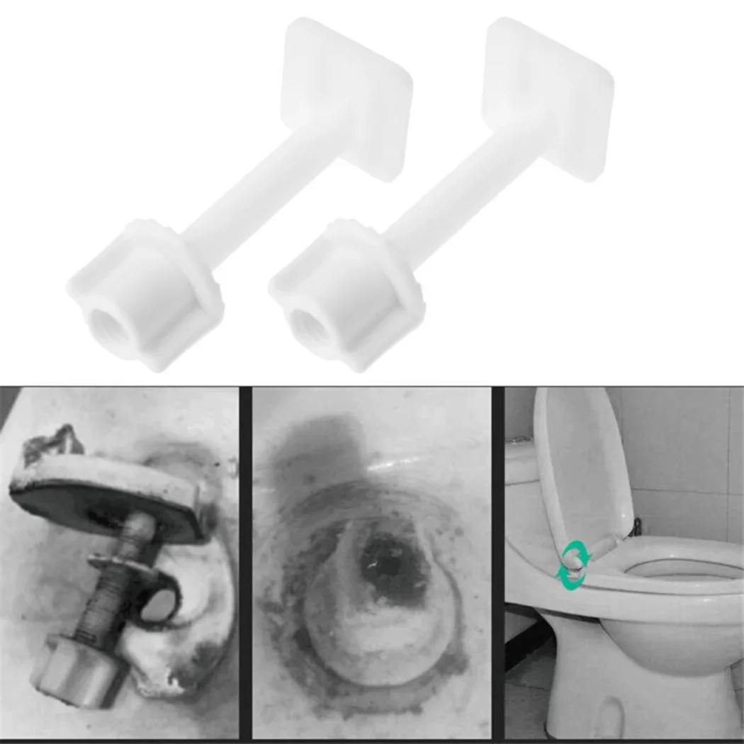 Plastic Toilet Seat Hinge Repair Bolts+Fitting Screws+Washers Kit Universal Bathroom Toilet Lid Replacement Accessories Parts