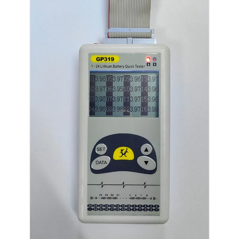 YYHC-319 1-24S Lithium Battery Tester Battery Voltage Tester with Tool Box Enables Quick Measurement