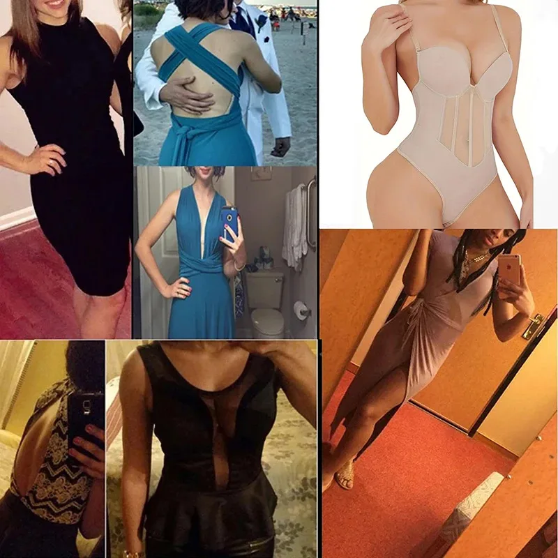 U Plunge Padded Bra Bodysuit