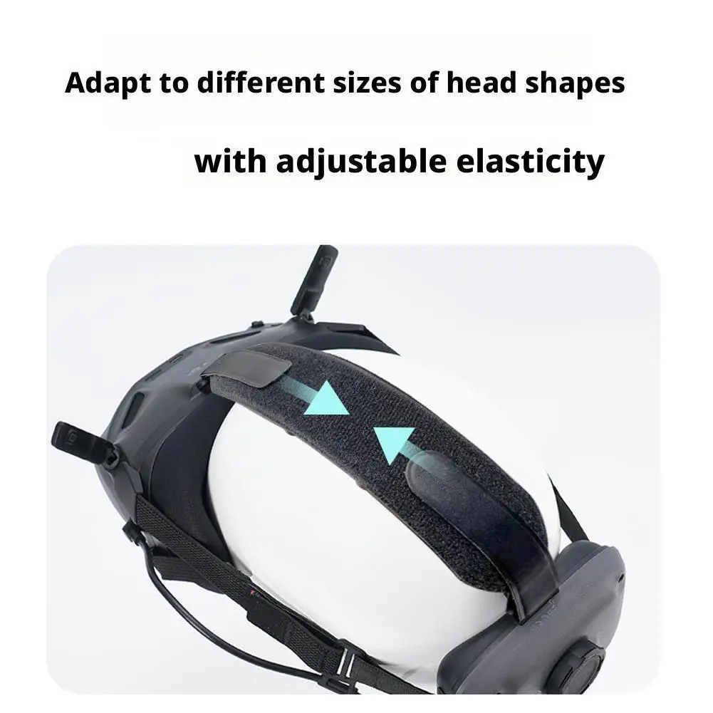 For DJI N3 Flight Glasses Headband Comfortable Adjustable Head Strap for DJI Goggles PU Decompression Cushion Secure Fit drone goggles accessories