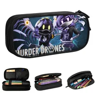 Murder Drones Pencil Cases Uzi Doorman Pen Bags for Student Large Storage Students School Gift Pencil Box 1