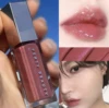 20 Colors Lip Glaze Pentagonal High Gloss Diamond Shimmering Glass Mirror Lip Gloss Glitter Moisturizing Plumper Long Lasting