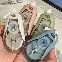 1/4pcs Silent Correction Tape Set Large Capacity Replaceable Core Altered Tools Creative Corrector Coating Tape School Office 1