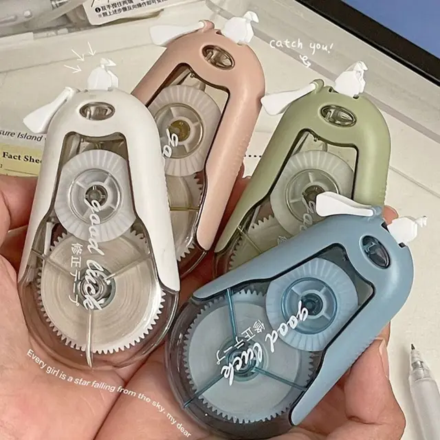 1/4pcs Silent Correction Tape Set Large Capacity Replaceable Core Altered Tools Creative Corrector Coating Tape School Office 1