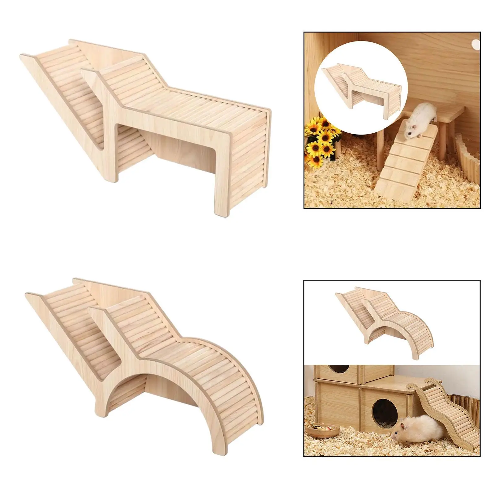 Wooden Hamster House,Hamster Hideout,Small Pet Castle Home,Wood Small Animal