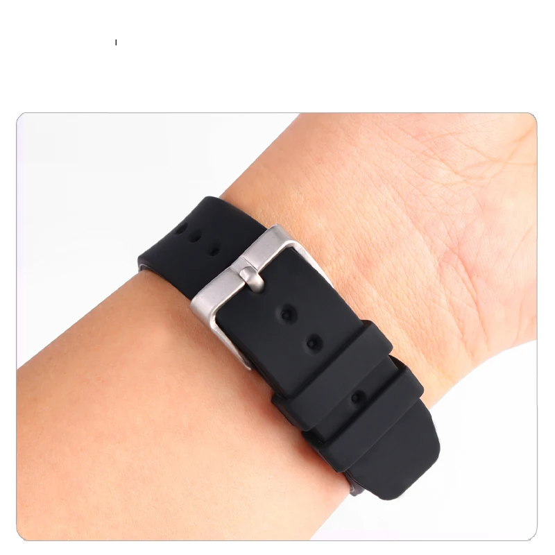 Blueshaweu Magnet Armband 22mm Für Casio Uhren - Silikon Band Kompatibel Mit MDV106/MDV107