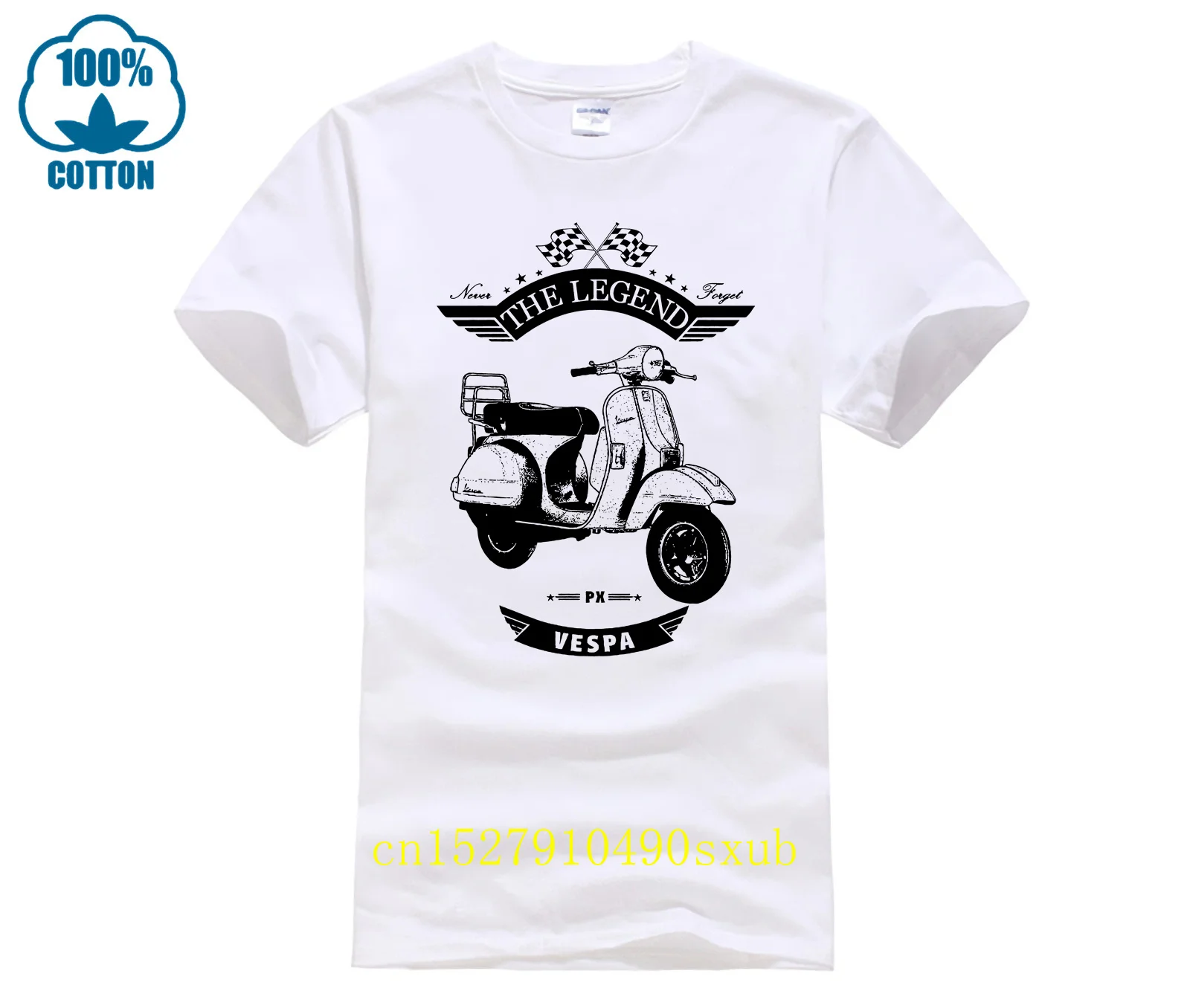 Maglietta Vespa Px Ohne Spiegel Oldtimer Youngtimer Moto Leggendario