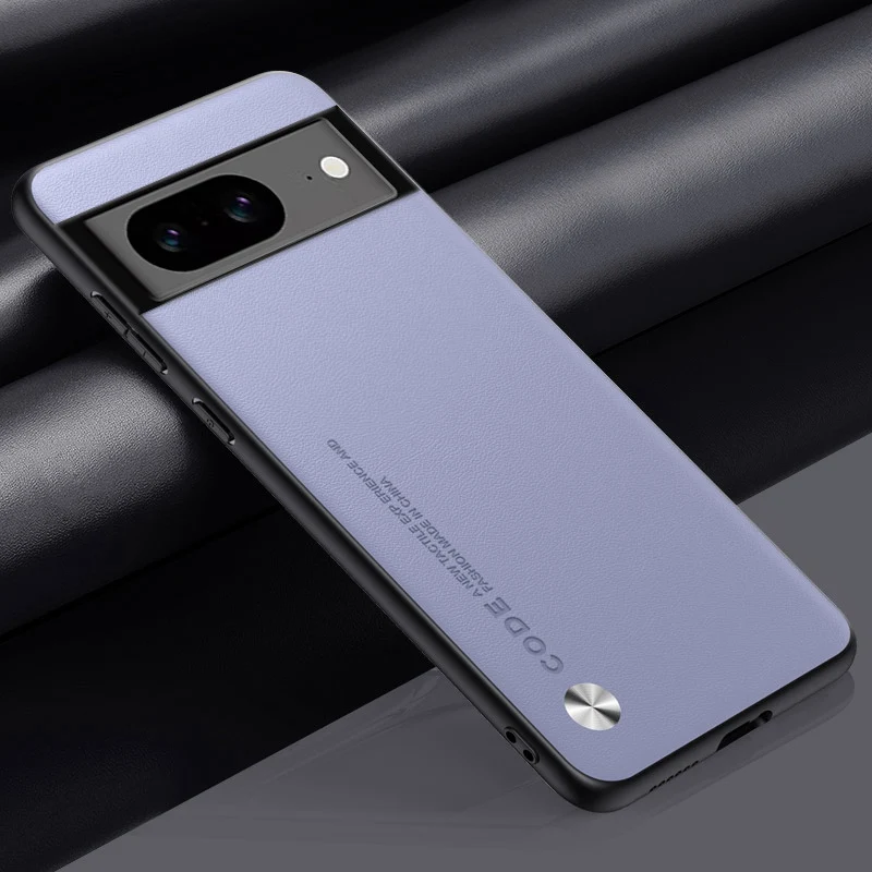 Premium PU Leather Shockproof Silicone Phone Case - Durable Back Cover