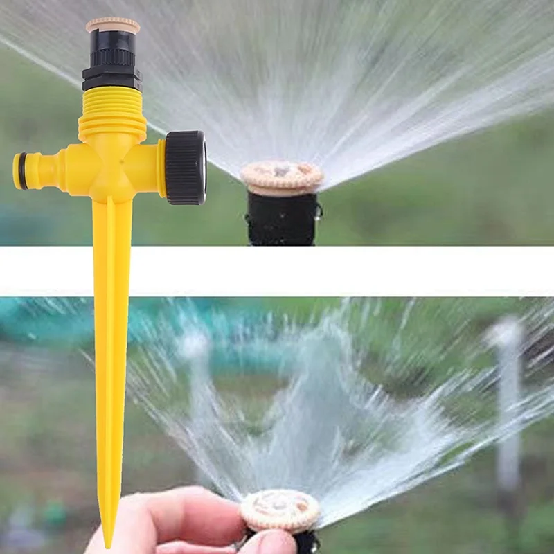 

360 Garden Sprinkler Rotation Irrigation Watering System Automatic Agriculture Lawn Farm Greenhouse Spray Nozzle Tool