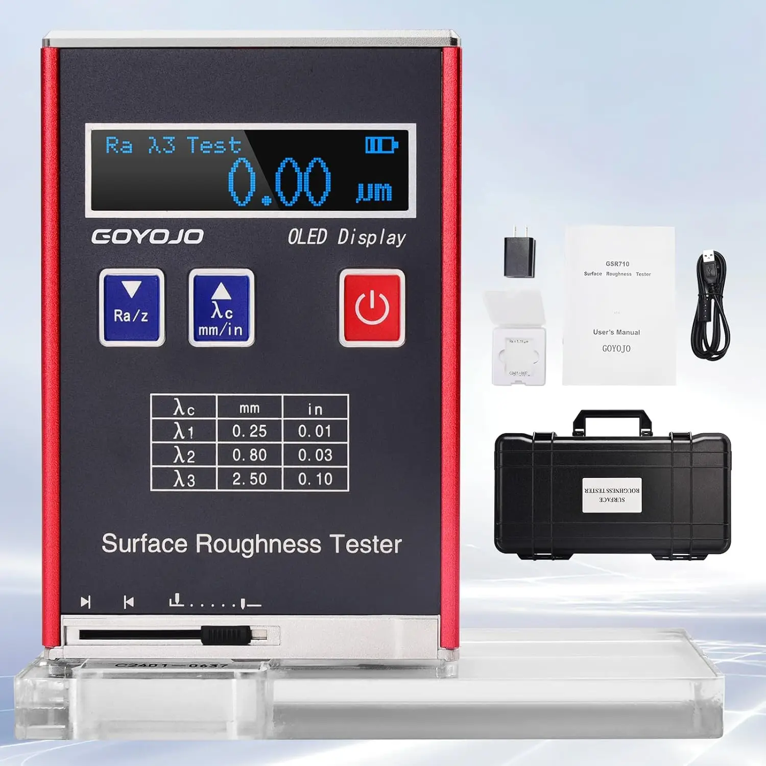 High Accuracy Digital Surface Roughness Tester Meter Profilometer For Inspecting Various Metal & Non-Metal Processing Surfaces