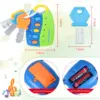 Baby Toys Musical Cartoon Car Key Vocal Smart Remote Car Voices Pretend Play Educational Toys for Children Baby Music Toys Gifts 3