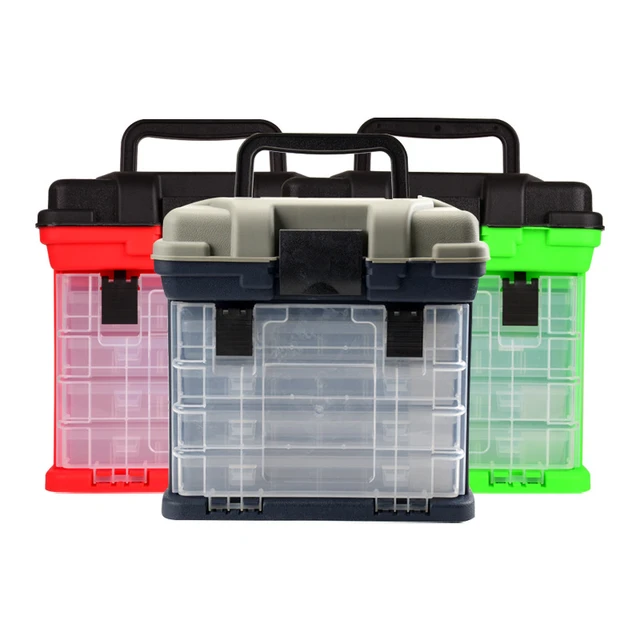 4 Layer Fishing Tackle Box Fishing Lures Floats Fishhooks Tool Organizer  Large Capacity Container Storage Box Fishing Accessorie - AliExpress